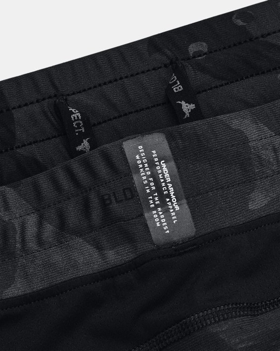 Men's Project Rock Camo Compression Shorts, Black, pdpMainDesktop image number 7